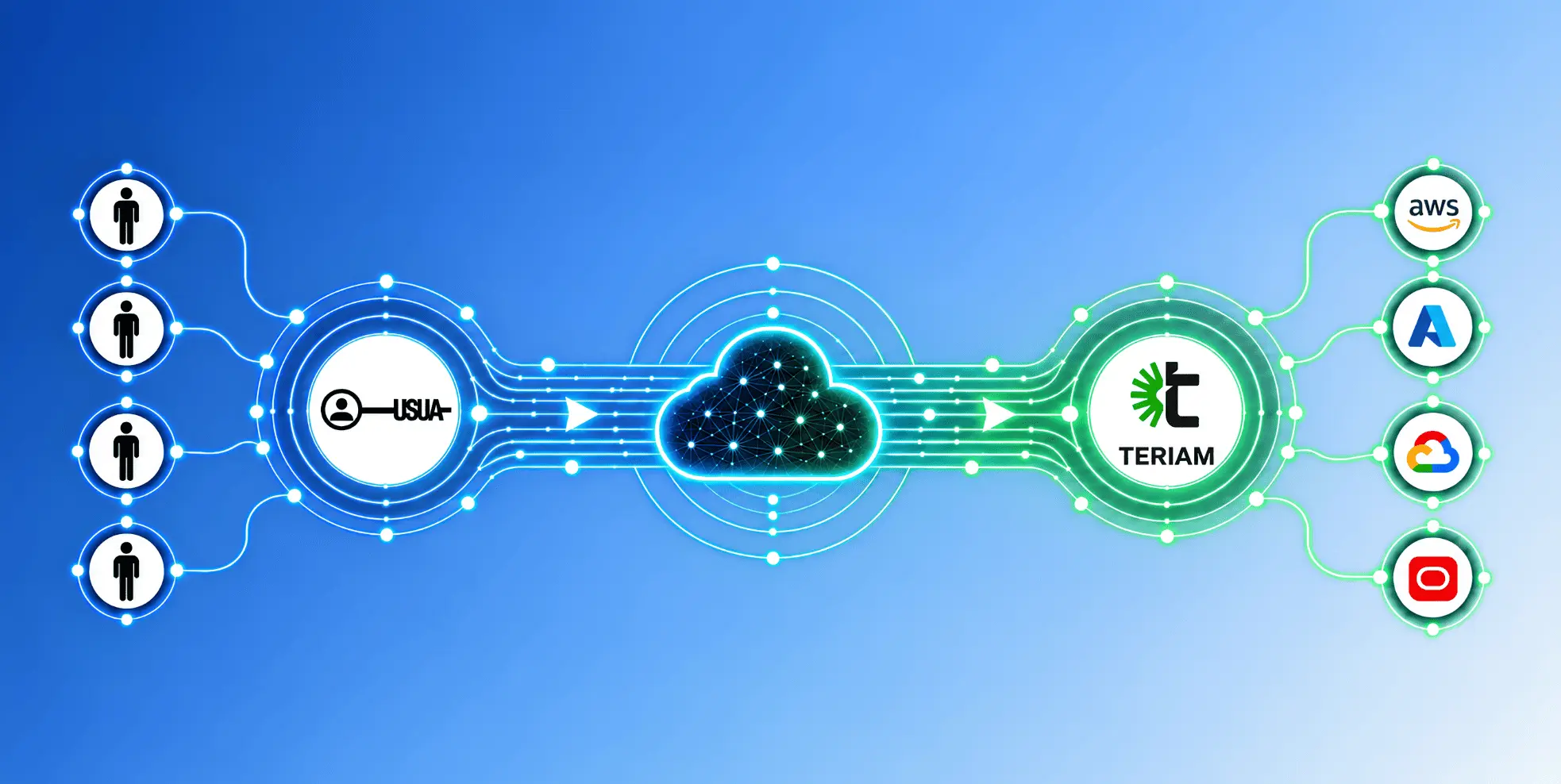 Cloud IAM risk management and access security illustration